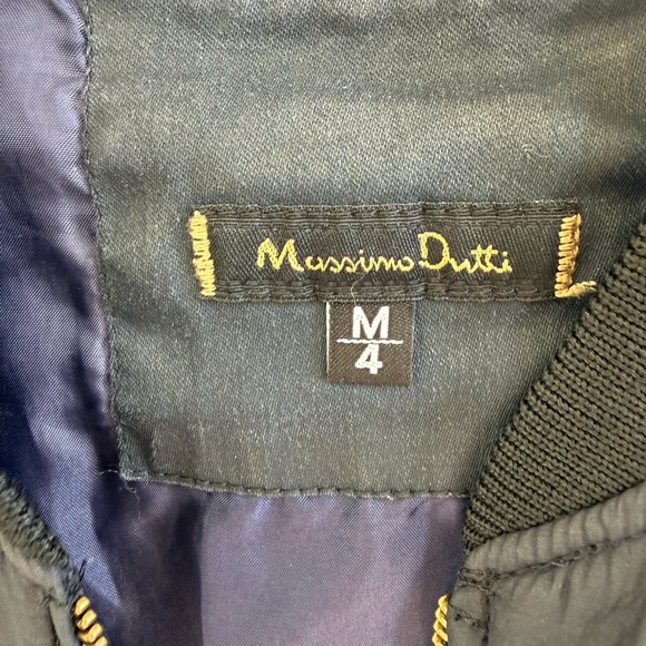 Massimo Dutti Navy Bomber Jacket • M/4 - Picture 5 of 9